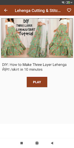 Lehenga Cut & Stitch Videos Screen 3
