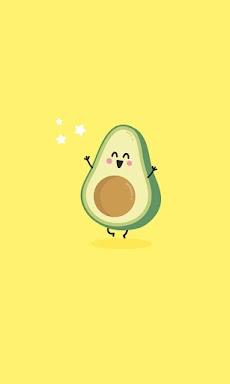 Cute Avocado Wallpaperのおすすめ画像1