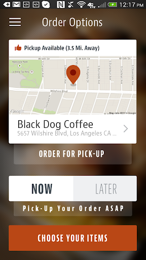 Black Dog Coffee Screen 2