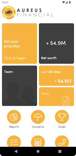Android application Aureus Financial screenshort