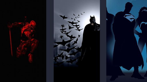 Android application Superheroes Battle Wallpaper screenshort