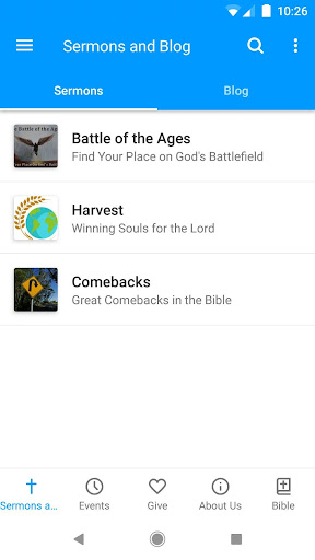 Android application Ibc GO Center screenshort