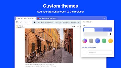 Screenshot of Vivaldi Browser - Fast & Safe