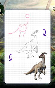 Captura de Pantalla 18 Cómo dibujar dinosaurios. Paso android