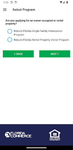 Rebuild Florida Screen 2