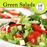 Green salad recipes. icon