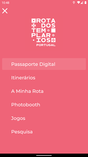 Android application Rota dos Templários screenshort