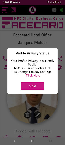 Facecard.mobi NFC Screen 3