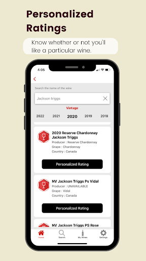 Wine Recommendations: Vino AI Screen 2