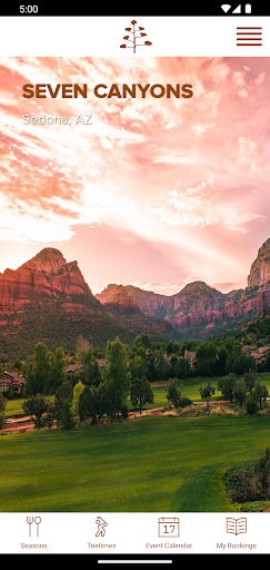 Android application Seven Canyons Golf Club screenshort