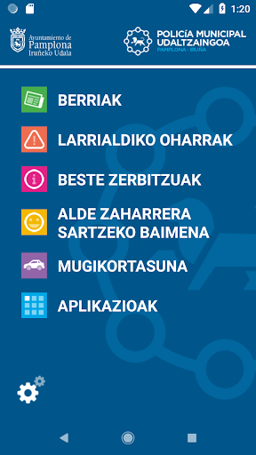 Android application Pamplona cerca de tí screenshort