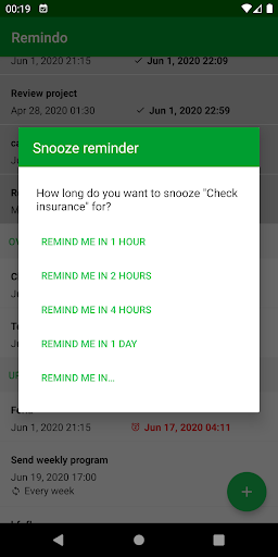 Remindo - All your reminders i