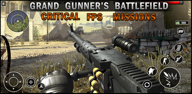 Machine Gun: 총게임 게임 시뮬레이터 전쟁시대