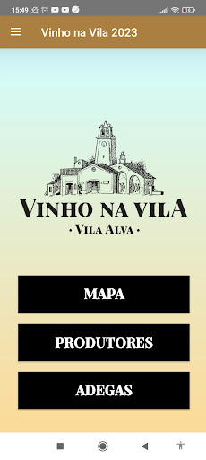 Android application Vinho na Vila screenshort