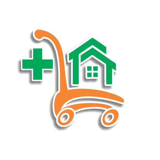 Home main py. Med House logo.