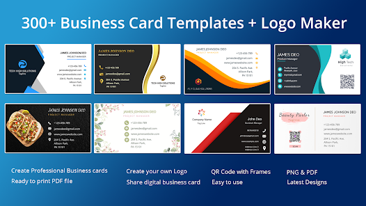 Business Card Maker - Visiting Card Maker - Ultimate Business Card -  Business Card Creator - Admob by Elveeinfotech
