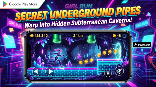 Girl Run: 3D Platform Runner screenshot