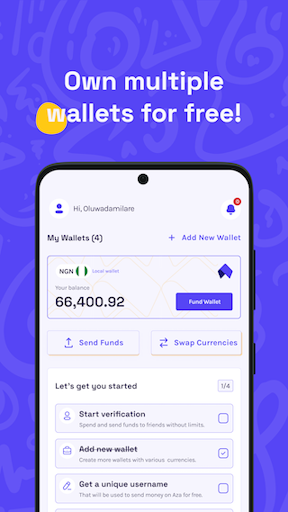 Android application Myaza: Transact Across Africa screenshort