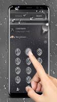 screenshot of Rainy Water Glass Theme