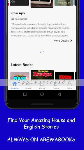 Android application ArewaBooks screenshort