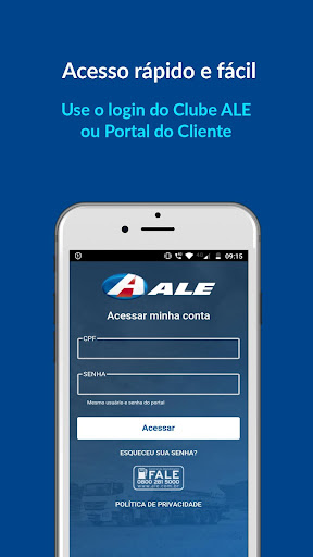 Android application ALE Combustíveis screenshort