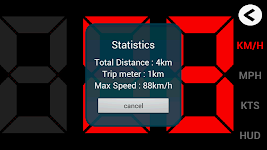 screenshot of GPS HUD Speedometer