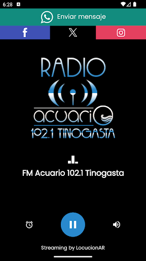 Android application FM Acuario 102.1 Tinogasta screenshort