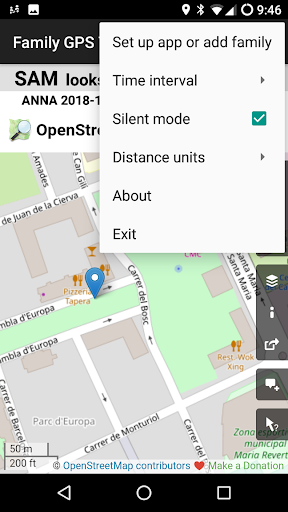 Family GPS Tracker Screen 2