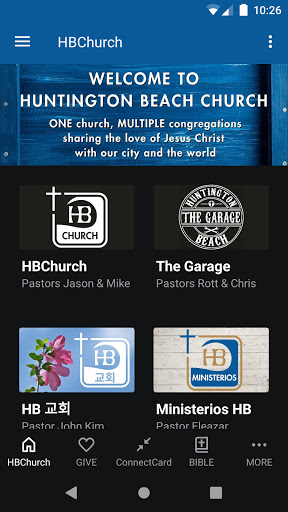 Android application Huntington Beach Church screenshort