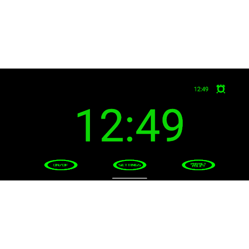 Alarm clock abov Screen 3
