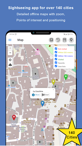 Android application Sightseeing Bari screenshort