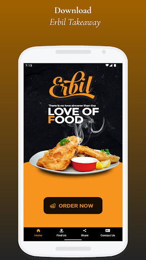 Android application Erbil Takeaway Dalkeith Road screenshort