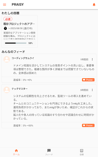 PRAISY Screen 3