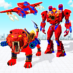 Cover Image of Download Flying Tank Transform Robot War: Lion Robot Games 10.0.5 APK