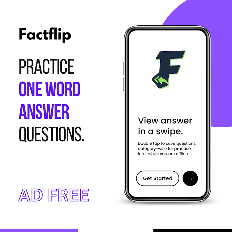 Factflip: One Word Answer App - Factflip 1.1.4 - (Android)