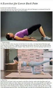 Exercises for Back Pain Tips