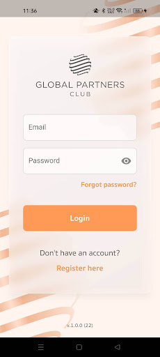 Android application Global Partners Club screenshort
