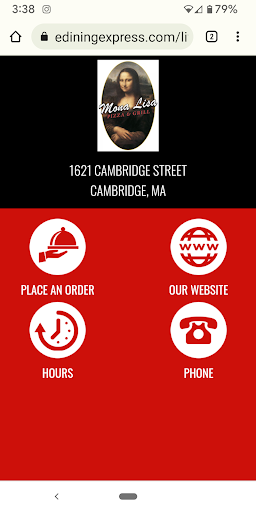 Android application Mona Lisa Pizza screenshort