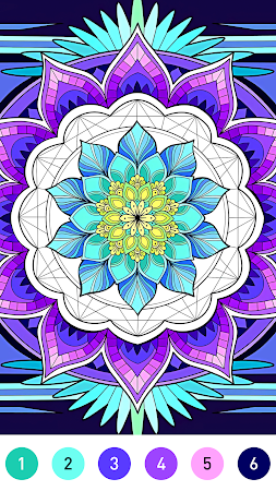 Game screenshot Mandala Color by Number Book apk download