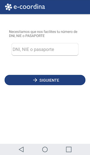 Android application e-coordina id screenshort