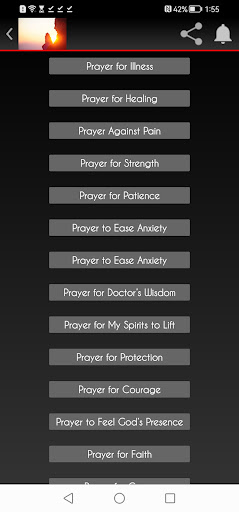 Prayer for healing of sickness Screen 3