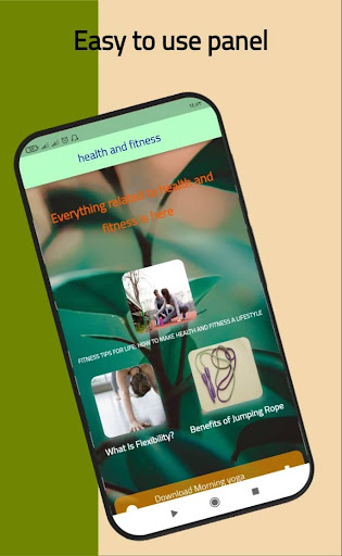 Android application health and fitness screenshort