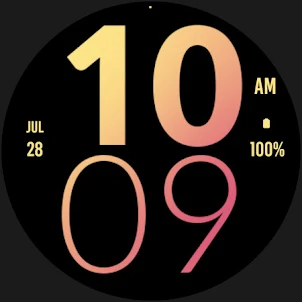 Peach Large Watch Face