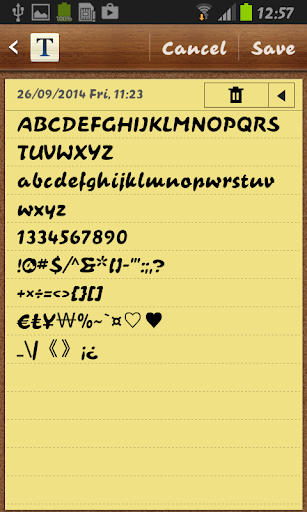 Bruschetta FlipFont Screen 3