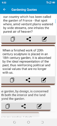 Gardening Quotes App Screen 2