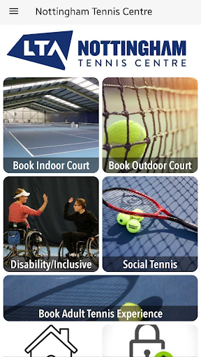 Android application Nottingham Tennis Centre screenshort