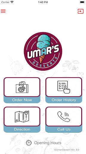 Android application UMAR DESSERT screenshort