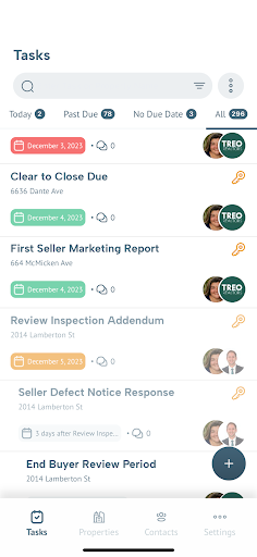 Android application Nekst - Real Estate Task Mgmt screenshort