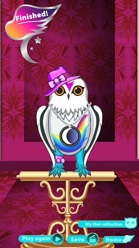 Android application Fancy Owl Dress Up Game screenshort
