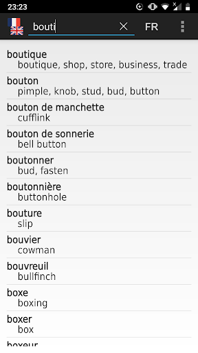 French - English offline dict. 2.13-dico_eng_fra APK screenshots 1